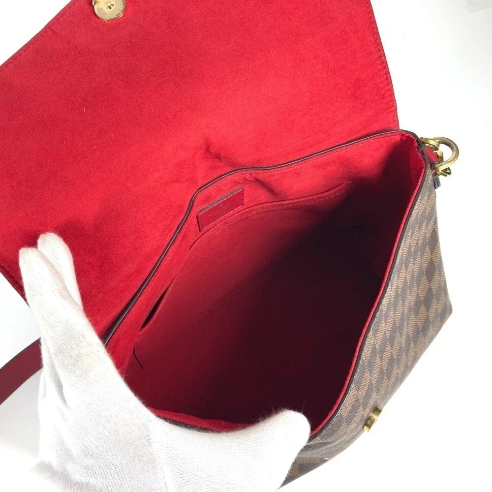 LOUIS VUITTON Brown Damier Canvas Shoulder Bag